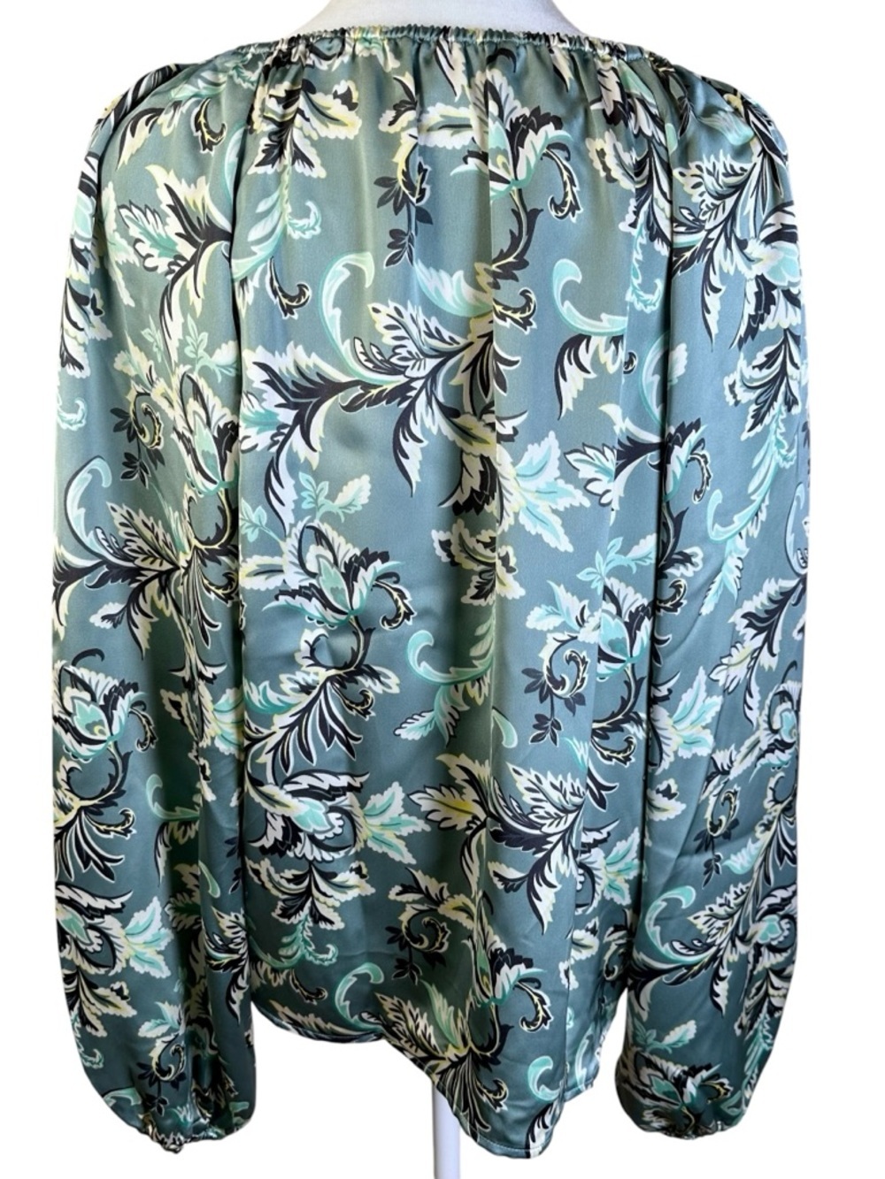 LOFT Floral Long Sleeve Blouse Size XS - Picture 6 of 11